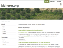 Tablet Screenshot of kicherer.org